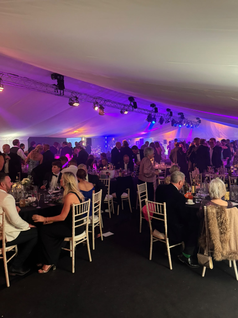 Corporate gala event with DJ lighting
